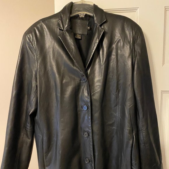 Coach 1941 black leather coat - XL - Picture 1 of 6